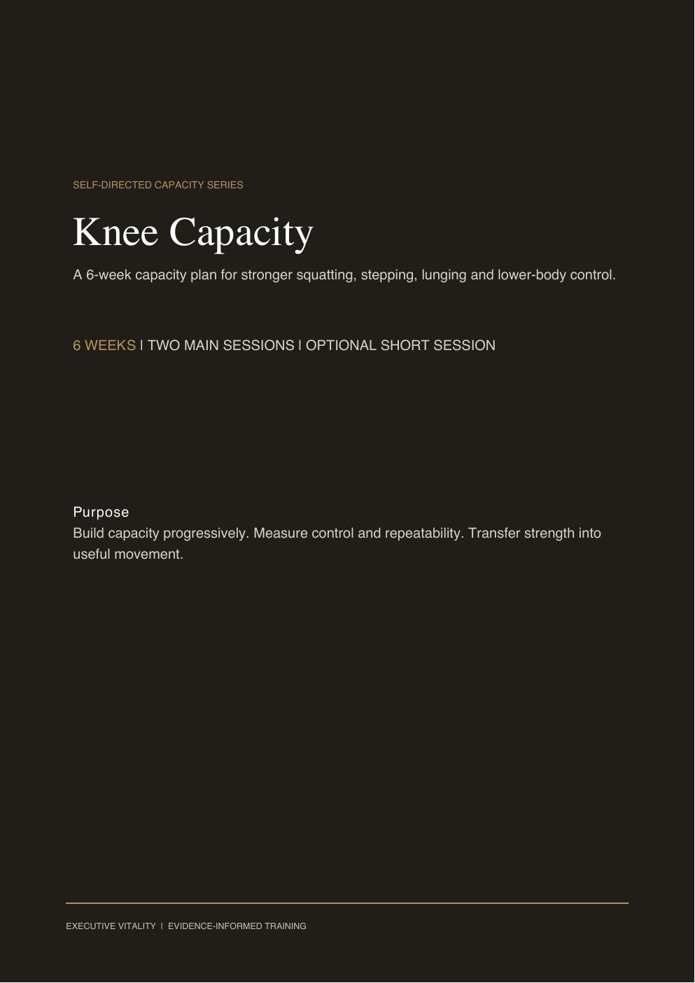 Knee Capacity digital guide cover