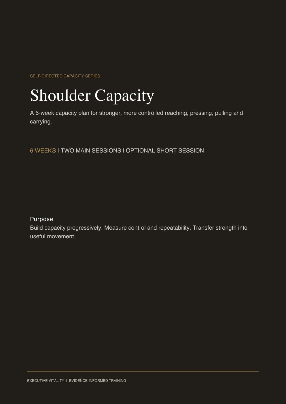 Shoulder Capacity digital guide cover